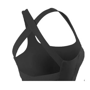 ชุดออกกำลังกาย 2 ชิ้นสำหรับผู้หญิง แบบเปิดหลัง มีฟองน้ำเสริม พร้อมโลโก้ด้านหน้า ไซส์ใหญ่ เสื้อกล้ามโยคะ - Product Image 3