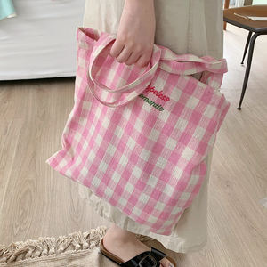 Eco Friendly Natural <b>Large</b> Reusable Open <b>Canvas</b> Cotton Tote <b>Bags</b> with Shoulder Strap 3L+ Capacity and Custom Printed Logo - Product Image 4