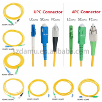Câble de raccordement à fibre optique monomode GL SC/LC/FC/ST 0.9mm/2.0mm/3.0mm 1M Jumper pour les réseaux FTTH 5G Garantie de 10 ans