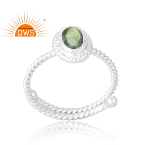 Latest Selling 925 Sterling Silver Natural <b>Labradorite</b> Gemstone <b>Ring</b> Custom Jewelry for Women Gift for Her - Product Image 1
