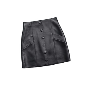 Mini jupes en cuir pour femmes dernière mode Styles décontractés couleurs personnalisées respirant confort conception solide broderie hiver - Product Image 5