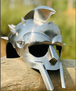 Juego de gladiador casco espartano soldado batalla traje Medieval Cosplay griego Sparta antiguo romano Corintio acero - Product Image 2