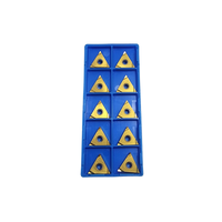 Insert de tournage TNGG160401R-S Cermet de qualité PV7020 avec revêtement PVD en forme de triangle pour acier doux en alliage de carbone de qualité japonaise