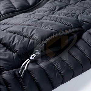 Marque privée coupe ajustée personnalisée hommes bouffante gilet nouveauté fermeture éclair complète gilet bouffant pour hommes - Product Image 6