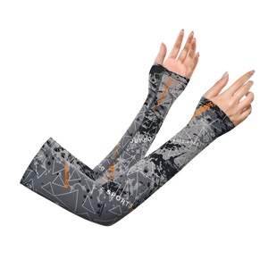 Minceur plaine Upf 50 + glace soie tissu sur manches sport cyclisme pêche Protection solaire solide bras manchon - Product Image 2