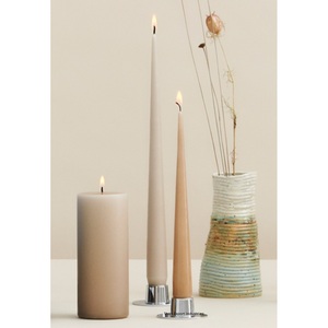 Bougeoir conique en métal en laiton moderne pour les fêtes de mariage à la maison décorations de table chandelles plaquées or - Product Image 6
