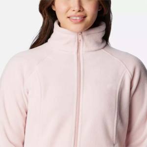 Sudadera de Forro Polar con Cierre Completo y Cuello Alto Personalizable con Logotipo para Mujer, Estilo Casual para Otoño y Primavera, Forro Polar de Algodón - Product Image 4