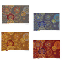 Schalldichter Roter Geometrischer Muster-Wollmischungs-Axminster-Teppich Wand-zu-Wand Kino Theater Auditorium Teppich