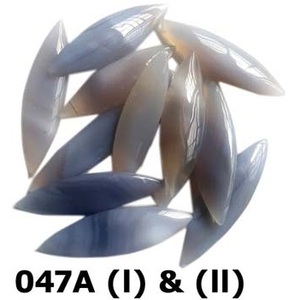 AGATE BRUNNISHER Bâton d'agate double pointe 50 MM sans poignée Presse douce pour le réglage des lunettes Pierres Outils de bijouterie Équipement - Product Image 2