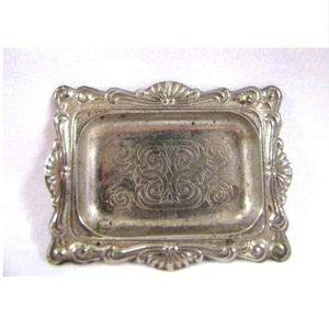 Top vente Antique métal plateau de nourriture finition Nickel laiton poignée forme ovale cuisine maison vaisselle servant inspiré Design indien - Product Image 2