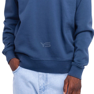 Nouvel arrivage de pulls surdimensionnés à manches longues en coton pour hommes pullover sweat-shirt à col rond vierge sérigraphie personnalisée - Product Image 6