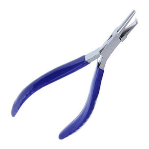 Alicates alemanes para hacer joyas de acero inoxidable con mango de agarre azul para envolver Alambre de abalorios, herramientas y equipos de alta calidad - Product Image 1