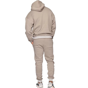 Ensemble de jogging technique en polaire personnalisé de haute qualité pour hommes, taille XXL, respirant, léger, pour la salle de sport, vêtements de sport d'hiver, survêtement uni rayé - Product Image 5