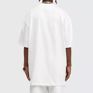 Custom design short sleeve Oversized Drop Shoulder T shirts OEM Breathable unisex Embossed t Shirts with custom logo and design - Product Image 2