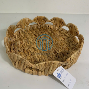 ถาดใส่ผักตบชวาหอยเชลล์ธรรมชาติทำมือสำหรับวางโชว์อาหารถาดตกแต่งโต๊ะจากผู้จำหน่ายในเวียดนาม - Product Image 3