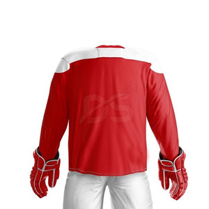 ชุดยูนิฟอร์มฮอกกี้น้ำแข็งแบบกำหนดเองคุณภาพสูงเป็นมิตรกับสิ่งแวดล้อม พร้อมเสื้อเจอร์ซีย์และกางเกง ผลิตจากวัสดุโพลีเอสเตอร์ 100% สำหรับทีมมืออาชีพที่ต้องการสั่งทำพิเศษ - Product Image 6