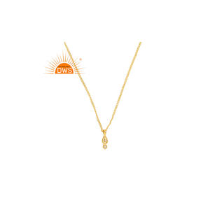 Meilleure vente de collier pendentif en argent sterling plaqué or 18 carats avec pierre précieuse moissanite naturelle Demi Fine Jewelry Manufacturer - Product Image 1