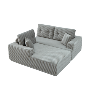 Sofá Seccional en Forma de L Tapizado en Tela Ecológica Moderna, Estilo Americano, para Apartamento/Villa, Precio Bajo, Envío Gratis - Product Image 3