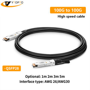 फैक्टरी हॉट सेलिंग हाई स्पीड qsfp28 dac केबल 01 मीटर 03 मीटर 100 ग्राम से 100 ग्राम निष्क्रिय प्रत्यक्ष संलग्न तांबा <span class=keywords><strong>twinax</strong></span> qsfp28 + dac केबल - Product Image 2