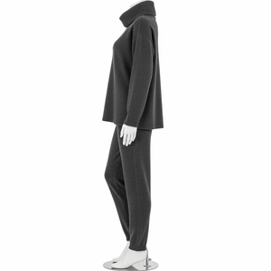 Conjunto de Dos Piezas para Mujer en Tela Anti-Pilling, Blazer de Manga Larga Suave y Cómodo y Pantalones, Traje Casual para Oficina - Product Image 3