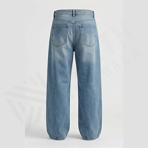 Pantalones Vaqueros Anchos de Pierna Ancha para Hombre, Estilo Holgado, Ropa Urbana, Hip Hop, Pantalones de Mezclilla Duraderos, Color Personalizado, Venta al por Mayor Premium - Product Image 2