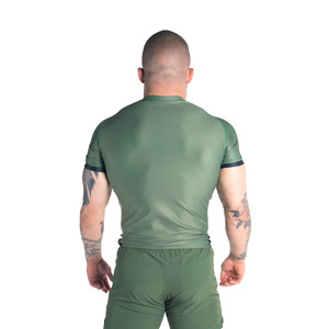 Vente en gros bjj spandex personnalisé sublimation Rash Guard à manches courtes bjj Rash Guard pour hommes - Product Image 2