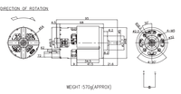 Moteur à aimants permanents sans balais DC RS-800 pour outil électrique portable, efficacité IE1, perceuse-visseuse Bosch Milwaukee 600W 3000 tr/min