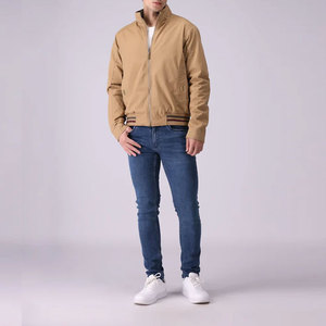 แจ็กเก็ตผ้าฝ้ายสำหรับผู้ชายเสื้อแจ็คเก็ตลำลองมีกระดุมพิมพ์โลโก้ - Product Image 6