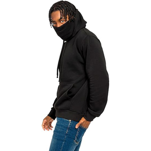 Sweat à capuche surdimensionné en molleton pour hommes de qualité supérieure vêtements d'hiver masque pulls à capuche pour hommes - Product Image 3