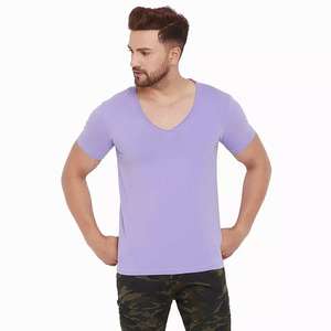 Camiseta de Lujo para Hombre, Talla Grande, Personalizada, Lisa, Cuello Redondo, Bordado, Impresión de Alta Calidad, 100% Algodón - Product Image 1