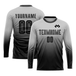 Camiseta de fútbol personalizada por sublimación de alta calidad, camiseta de fútbol de secado rápido con número personalizado, nombre del equipo para ropa de jugadores de fútbol - Product Image 3