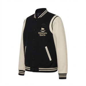 แจ็คเก็ต Letterman คุณภาพพรีเมียม OEM พร้อมซิป ไซส์ใหญ่ สไตล์สตรีทแวร์ แจ็คเก็ตวิทยาลัยสำหรับผู้ชาย แจ็คเก็ตเบสบอลสำหรับกิจกรรมกลางแจ้งสำหรับวัยรุ่น - Product Image 2