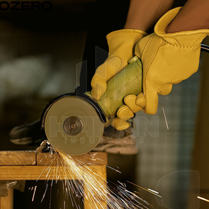 Los guantes de trabajo de cuero de seguridad más vendidos, protección resistente para trabajos industriales y de construcción - Product Image 6