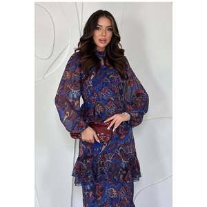 Vestido Sifon con Estampado Saks - Saks - Product Image 3