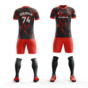 High Quality New Design Men's Breathable Soccer Uniform Custom Logo Football <b>Shirt</b> OEM Service Sports Wear for Football Players - Product Image 4
