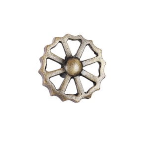 Wheel design cast iron knob <b>pull</b> drawer cabinet <b>for</b> <b>home</b> dresser door cabinet furniture decorative kitchen wardrobe handle knobs - Product Image 1