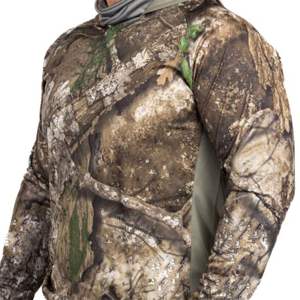 <b>Green</b> Camo Fleece <b>Hoodie</b> for <b>Men</b> - High Performance Material with Adjustable Hood Full-Zip Front and Spacious Pockets for - Product Image 5