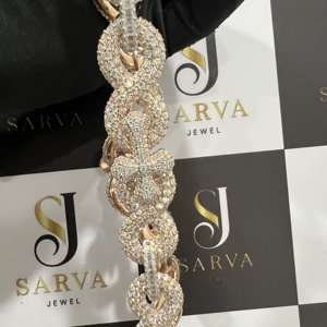 Collares de Moissanita de Alta Calidad en Plata de Ley 925 con Certificación IGI, Chapados en Oro Personalizados, Estilo Hip Hop - Product Image 6