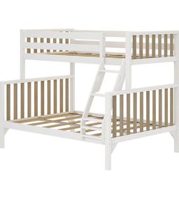 Lit superposé moderne en bois massif, double sur grand lit, avec échelle et barrières de sécurité, pour enfants et adultes, chambre à coucher, hôtel - Product Image 2