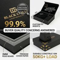 Boîte de présentation de luxe pour montres électroniques, fabrication directe, taille personnalisée, qualité supérieure, emballage de présentation de luxe