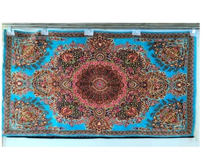 Tapis de luxe fait main en pure soie persane, tapis fin noué à la main pour le salon, la chambre, le bureau et la décoration du hall d'hôtel - Product Image 1