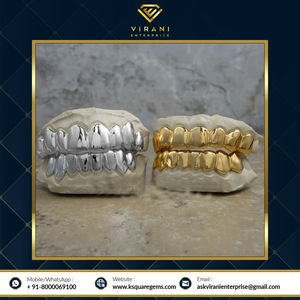 Grillz de dents luxueuses pour hommes et femmes Moissanite ronde et diamant clouté pour les gros acheteurs - Product Image 5