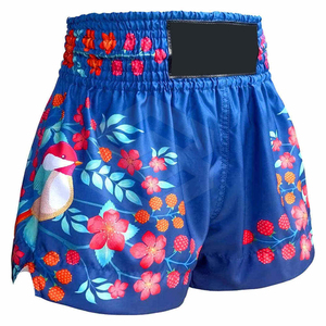 Pantalones Cortos de Muay Thai para Hombre Hechos a Medida, Cintura Elástica, para Adultos, Ligeros, Transpirables, con Estampado Digital Sólido - Product Image 4