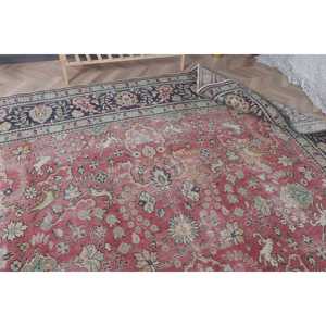 Vintage Turkish <b>Runner</b> Rug 0.8x13.3 ft, <b>Red</b> Wool Rug - Product Image 5
