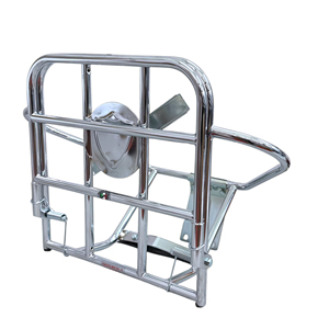 Portaequipajes trasero vertical y soporte para rueda de repuesto (modelo Deluxe) Lambretta LI S1/ S2 + TV1 + TV2 - Product Image 1