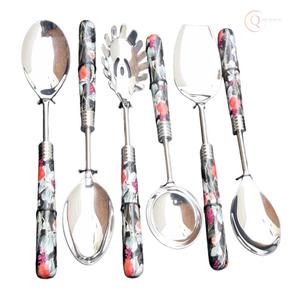 Ensemble de couverts de luxe en acier inoxydable pour la maison, les restaurants et les fêtes |   Ensemble de cuillères, fourchettes et couteaux écologiques et modernes, finition élégante - Product Image 4