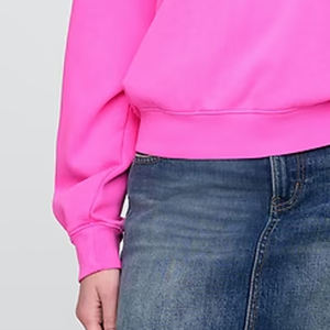 Pull-over confortable pour femme en couleur unie, prix avantageux pour les acheteurs en gros, manches longues / Conception de logo personnalisé, coupe oversize 2026 - Product Image 3