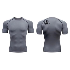 Chemise de compression d'entraînement pour homme Séchage rapide Rash Guard Gym Couche de base Maillot de corps athlétique Chemise de sport - Product Image 1