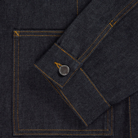 Vente en gros de jeans surdimensionnés OEM veste d'usine veste en jean brut taille personnalisée pour hommes veste en jean vintage d'usine veste en jean pour hommes