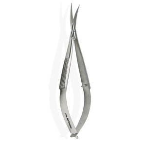 Tijeras Microquirúrgicas Curvas de Precisión Castroviejo, Certificadas CE, para Procedimientos Oftálmicos y Delicados - Product Image 2